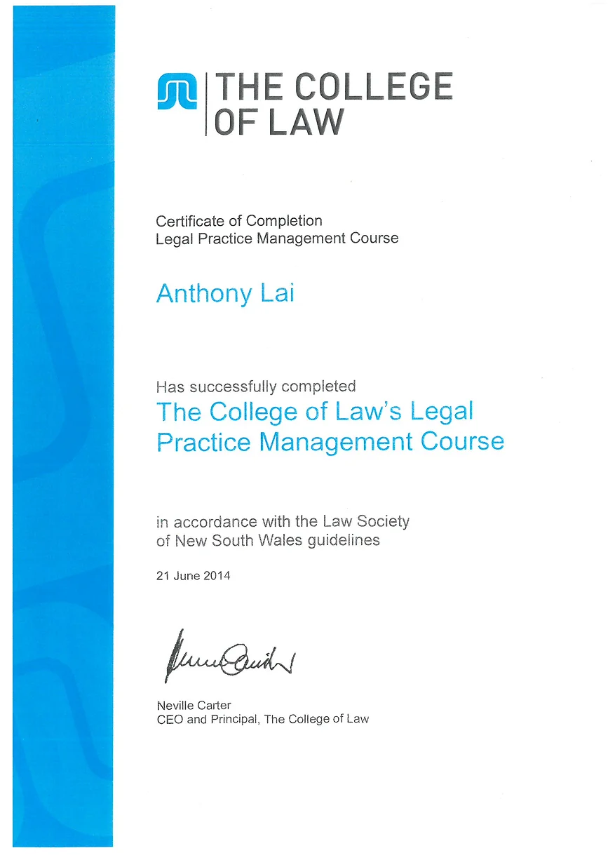 Practising Certificate