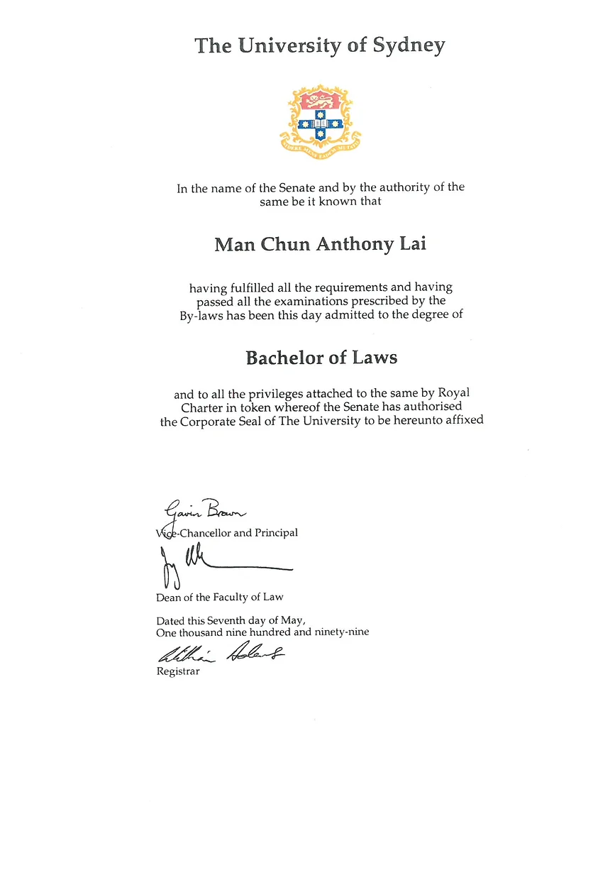 Practising Certificate